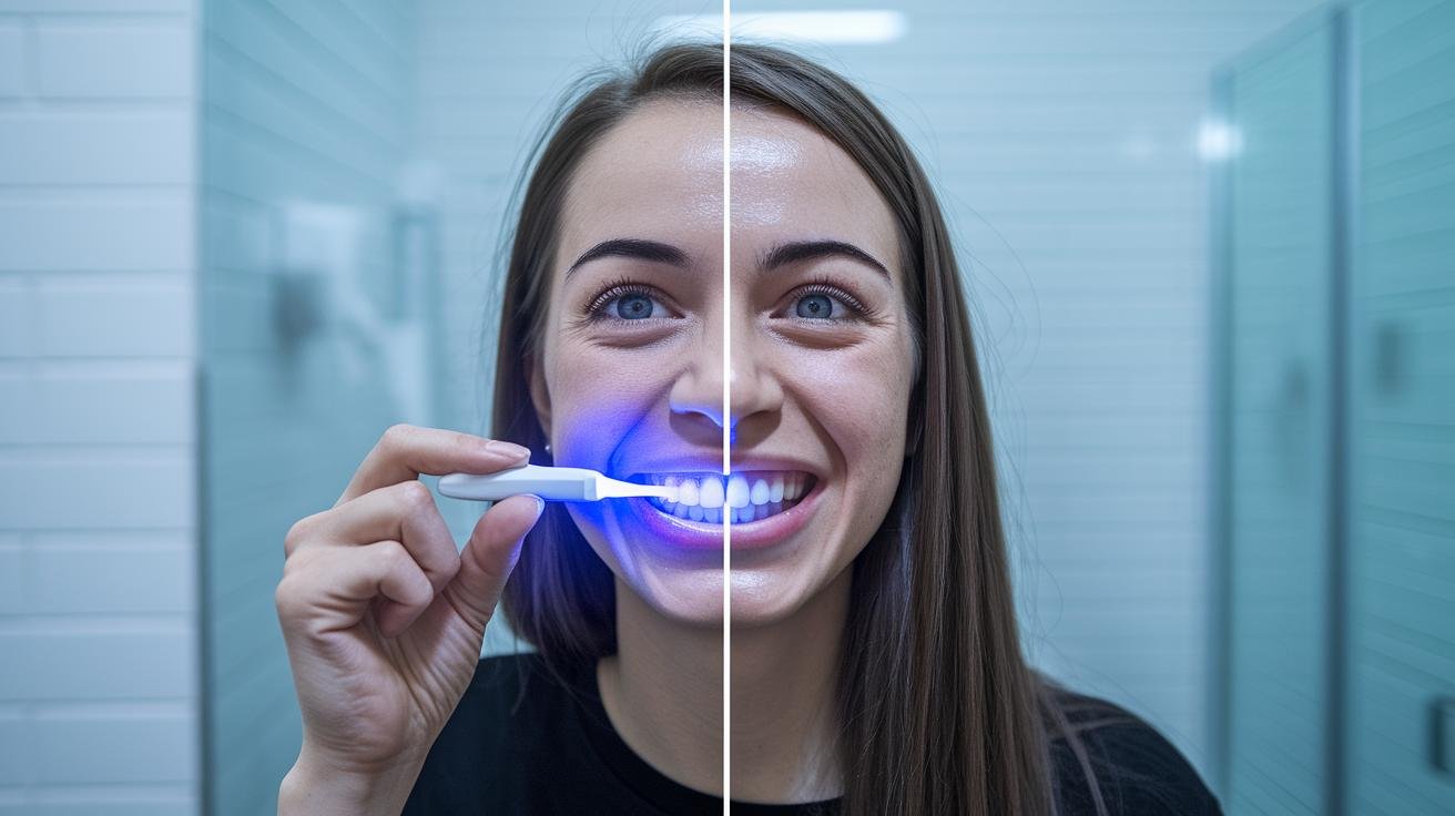 Demonstration et Resultats Le kit blanchiment dentaire Colgate en action.jpg