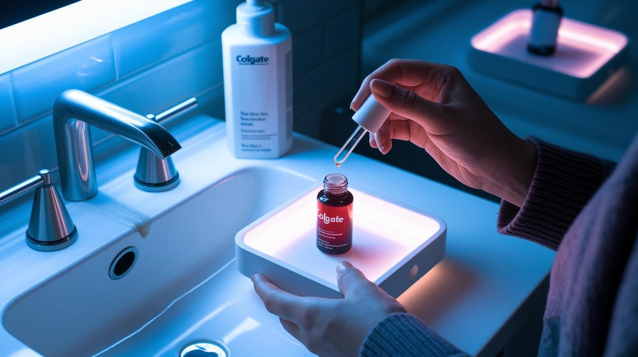 Demonstration et Resultats Le kit blanchiment dentaire Colgate en action.jpg