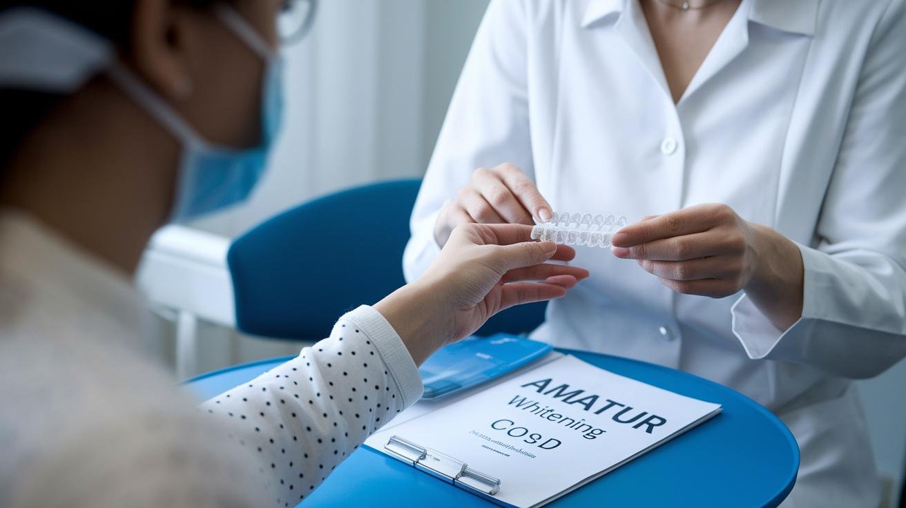 Deroulement du blanchiment dentaire avec gouttiere chez le dentiste Du diagnostic a lapplication a domicile.jpg